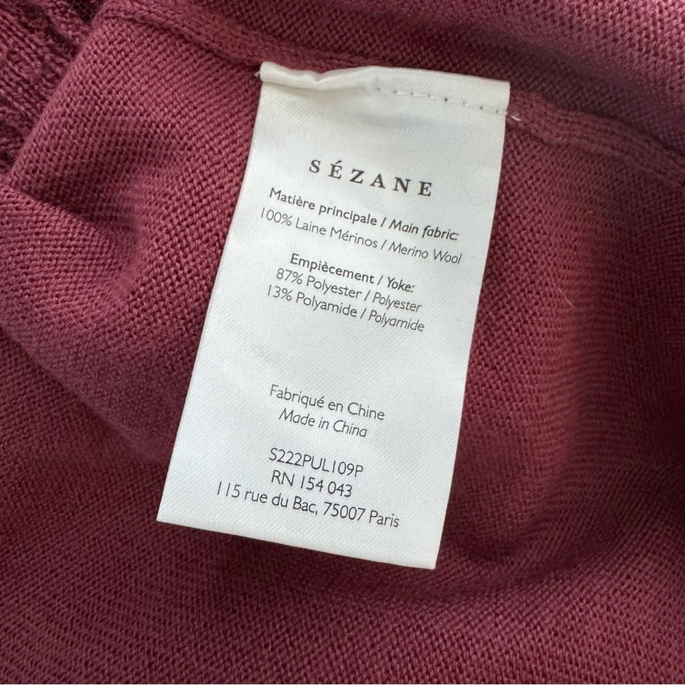 Sezane Janis Jumper in Rosewood - Picture 7 of 12